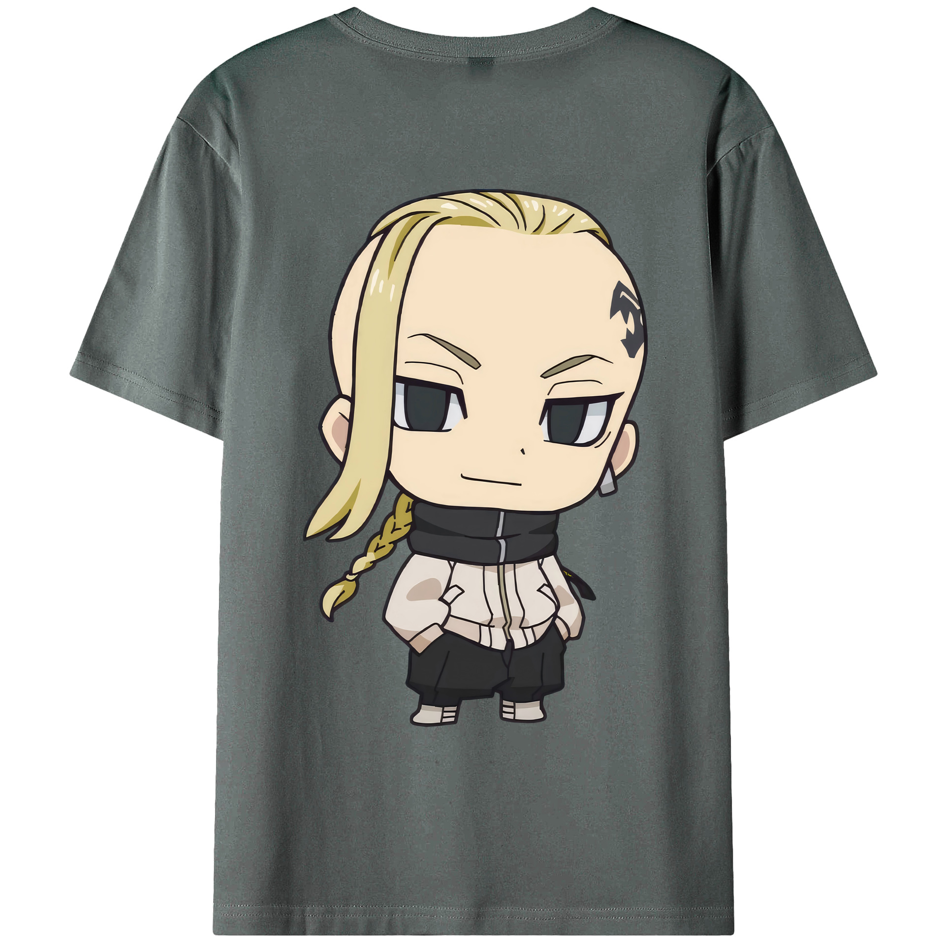 （画像用） 東京リベンジャーズ Tokyo Revengers 綿100％ メンズ半袖Tシャツ（バックプリント） 通気性